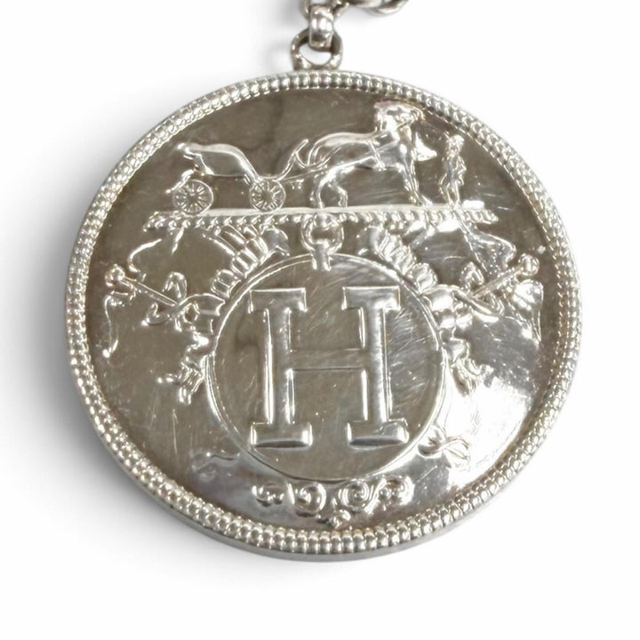 Great HERMES Pierce Exlibris for both ears Silver AG925 Women