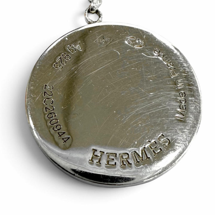 Great HERMES Pierce Exlibris for both ears Silver AG925 Women