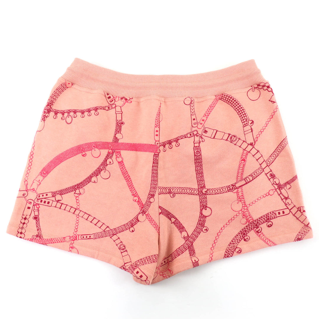 Pristine HERMES Shorts Tresor de Medor Coral system cotton Women 36 2H4400DK