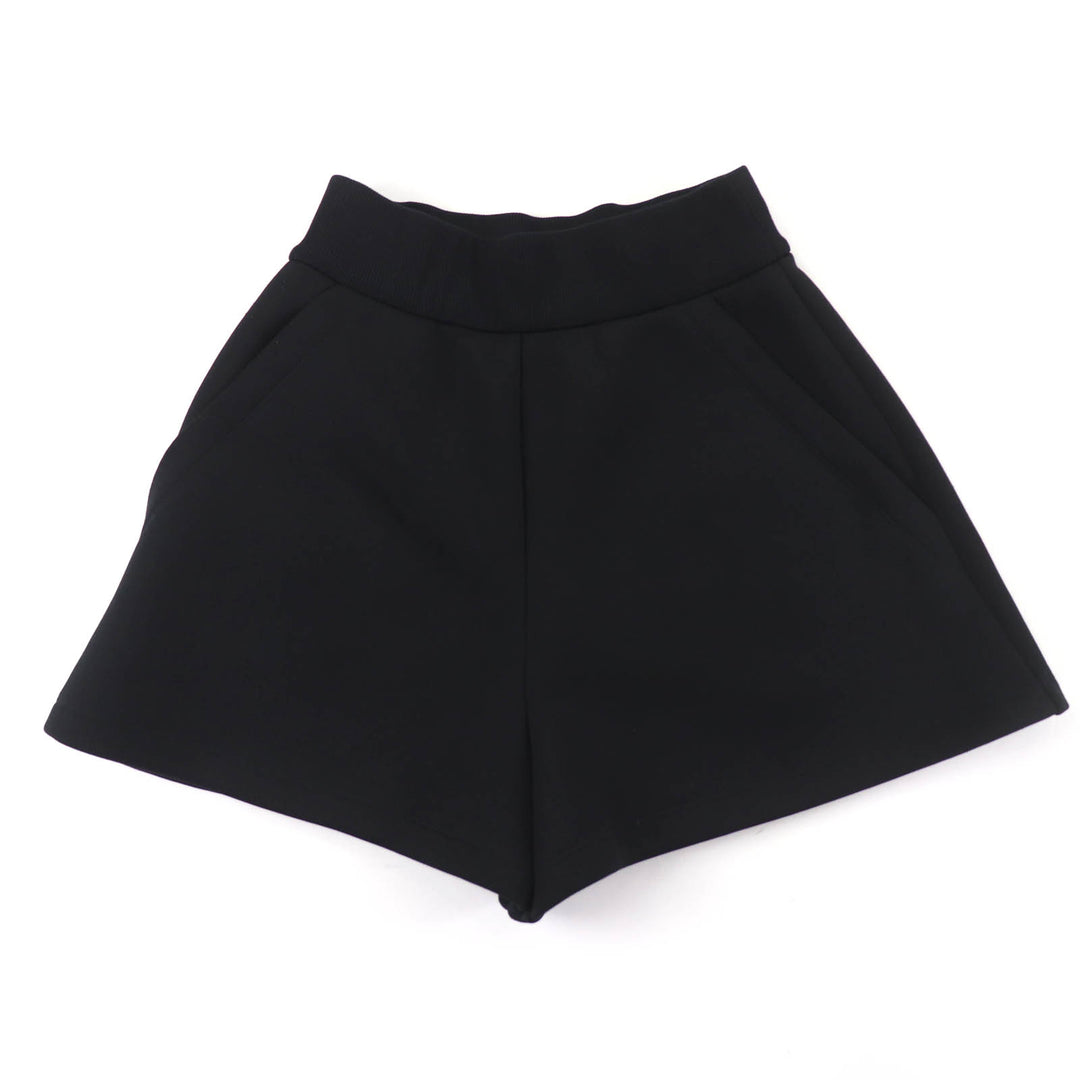 Excellent PRADA Shorts Triangle logo black polyester Women M 132383