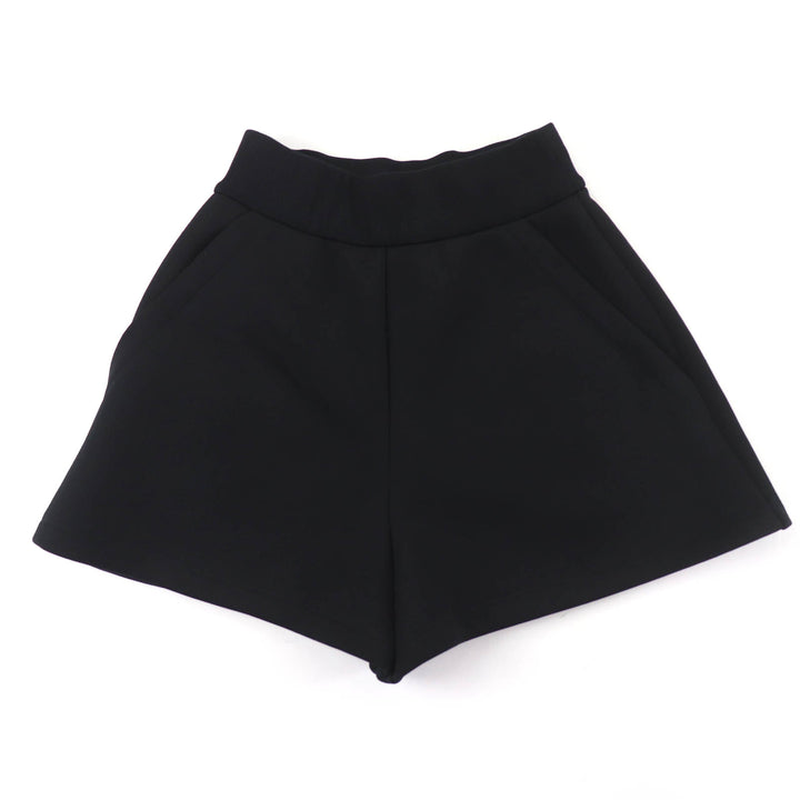 Excellent PRADA Shorts Triangle logo black polyester Women M 132383