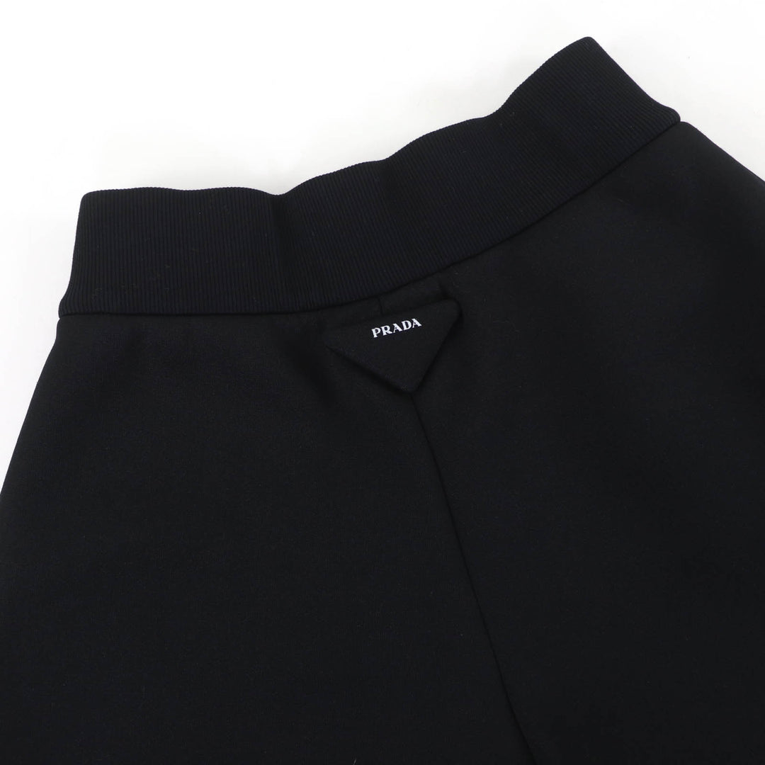 Excellent PRADA Shorts Triangle logo black polyester Women M 132383