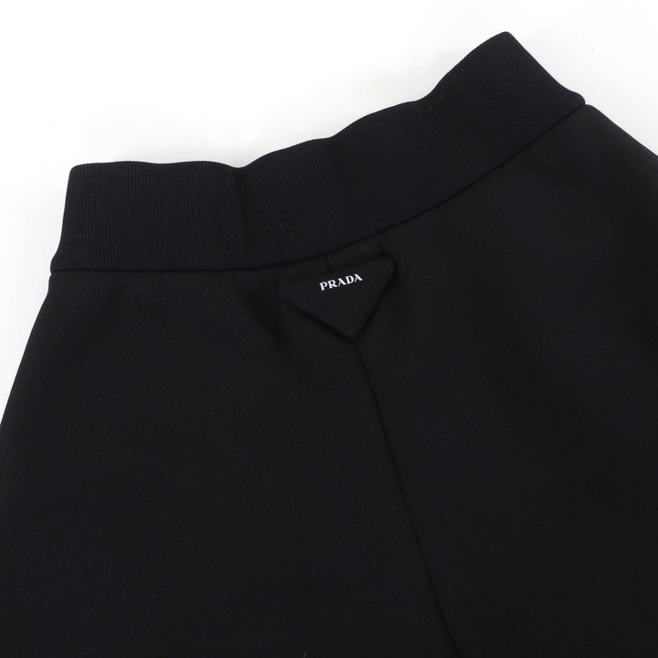 Excellent PRADA Shorts Triangle logo black polyester Women M 132383