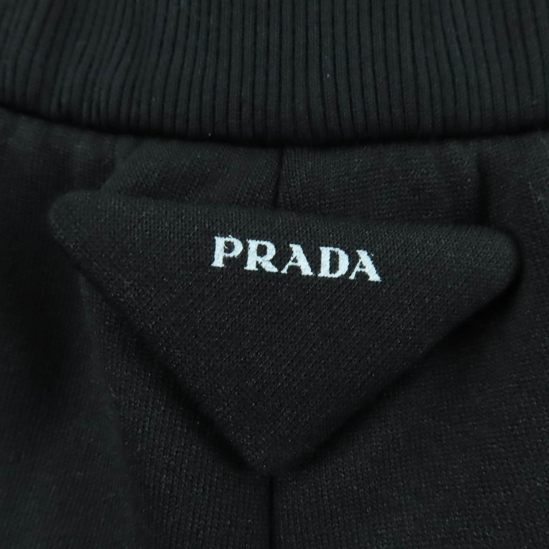 Excellent PRADA Shorts Triangle logo black polyester Women M 132383