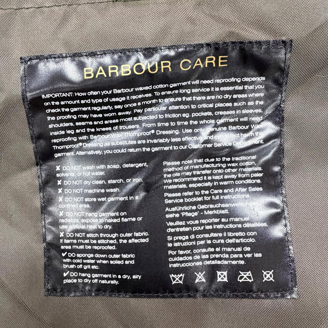 Great Barbour Jacket SPEY WAX JACKET Dark green cotton Women LWX0730SG51