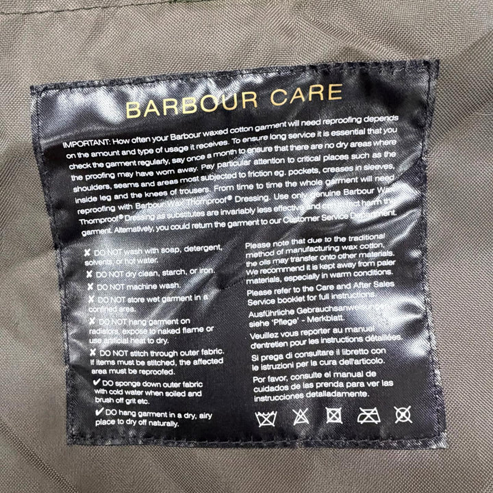 Great Barbour Jacket SPEY WAX JACKET Dark green cotton Women LWX0730SG51