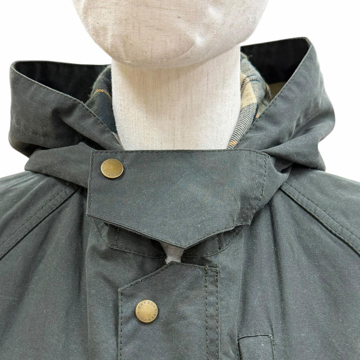Great Barbour Jacket SPEY WAX JACKET Dark green cotton Women LWX0730SG51