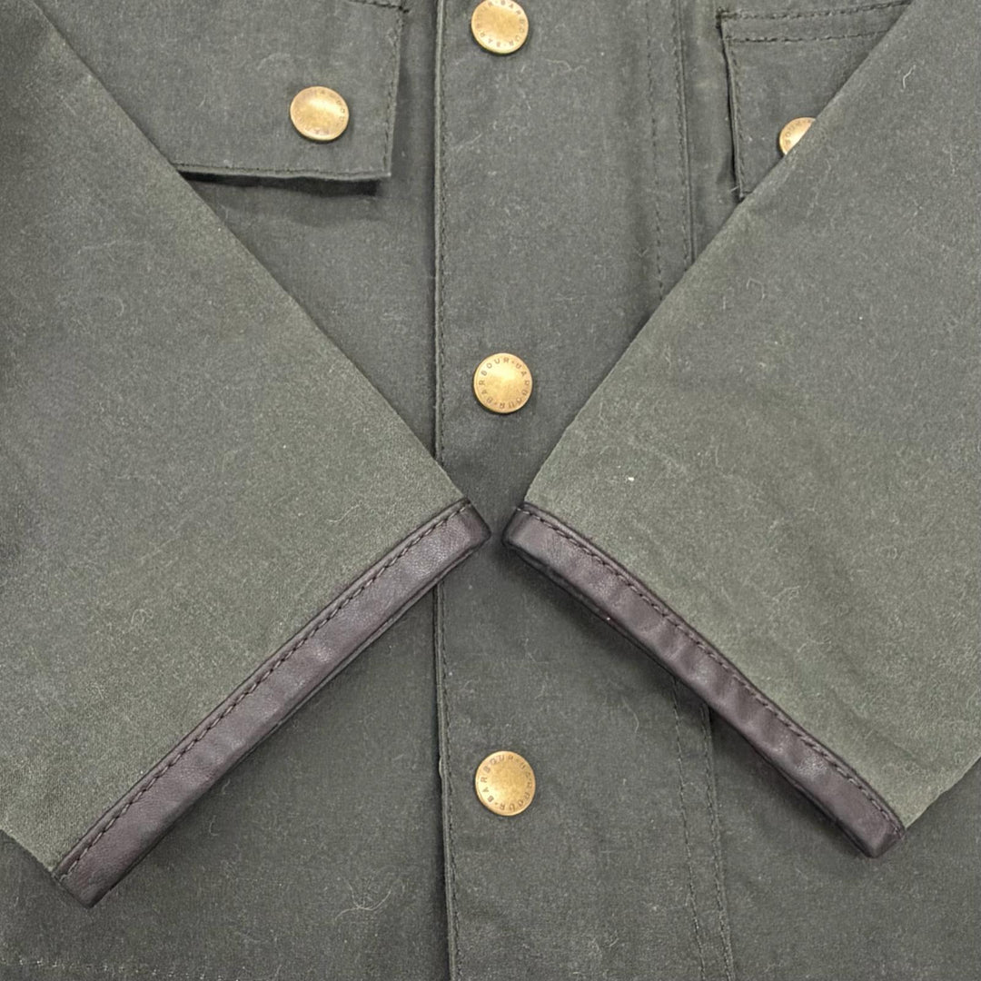 Great Barbour Jacket SPEY WAX JACKET Dark green cotton Women LWX0730SG51