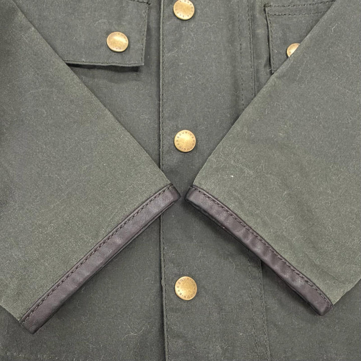 Great Barbour Jacket SPEY WAX JACKET Dark green cotton Women LWX0730SG51