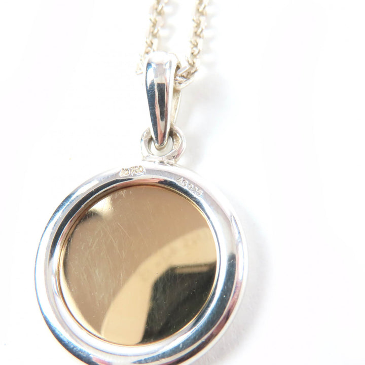 Great HERMES Necklace Serie Metal combo Silver AG925 Women