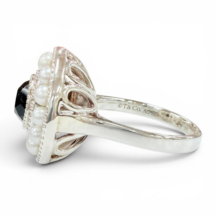 Great TIFFANY&Co. Ring ring Ziegfeld Collection Ring Silver 925 Women