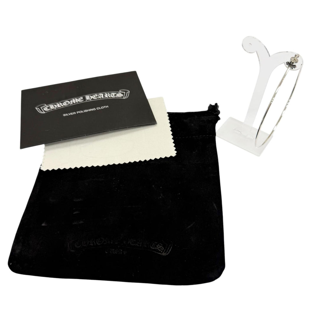 Great CHROME HEARTS Pierce HOOP CH PLS CH Plus Hoop Silver SV925 Women