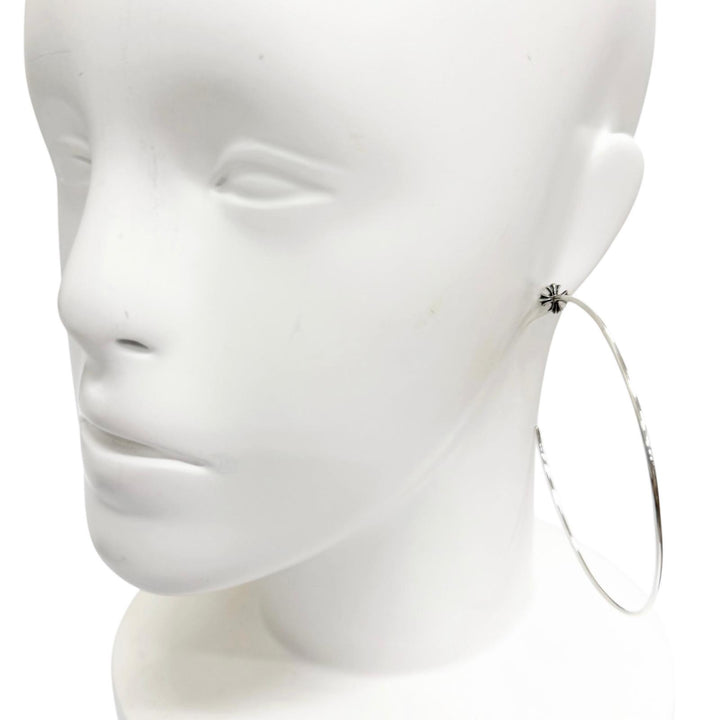 Great CHROME HEARTS Pierce HOOP CH PLS CH Plus Hoop Silver SV925 Women