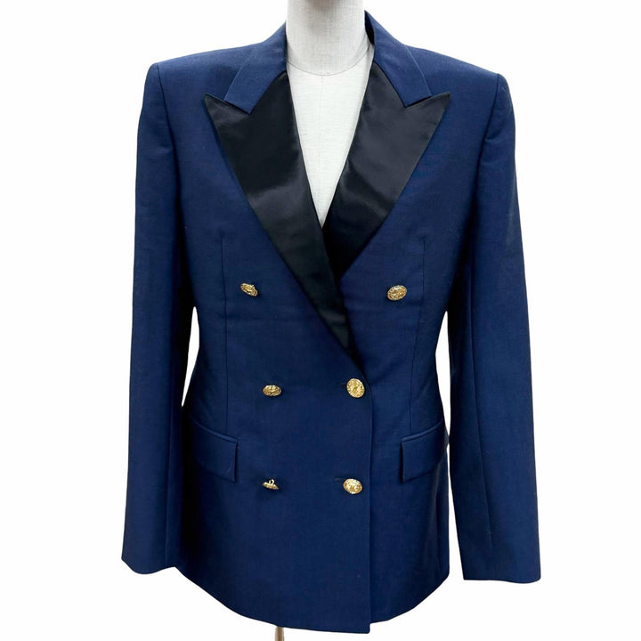 Pristine LOUIS VUITTON tailored jacket Navy wool Women 38