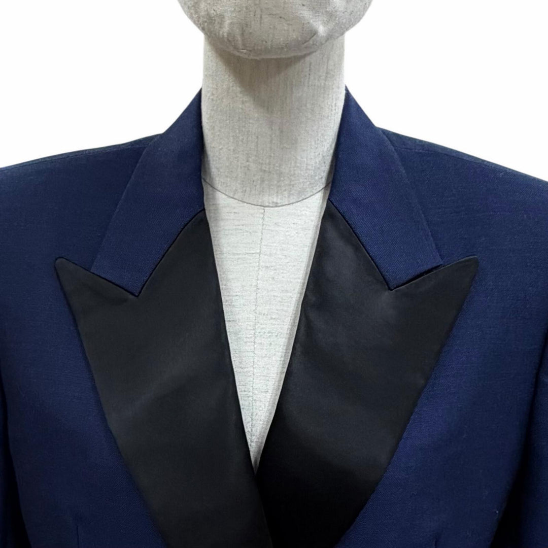 Pristine LOUIS VUITTON tailored jacket Navy wool Women 38