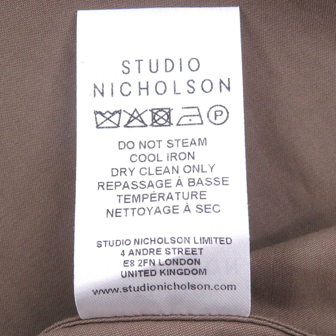 Excellent STUDIO NICHOLSON Jacket CLIFTON JACKET Brown cotton mens S SNM-697