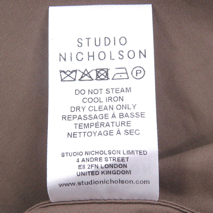 Excellent STUDIO NICHOLSON Jacket CLIFTON JACKET Brown cotton mens S SNM-697