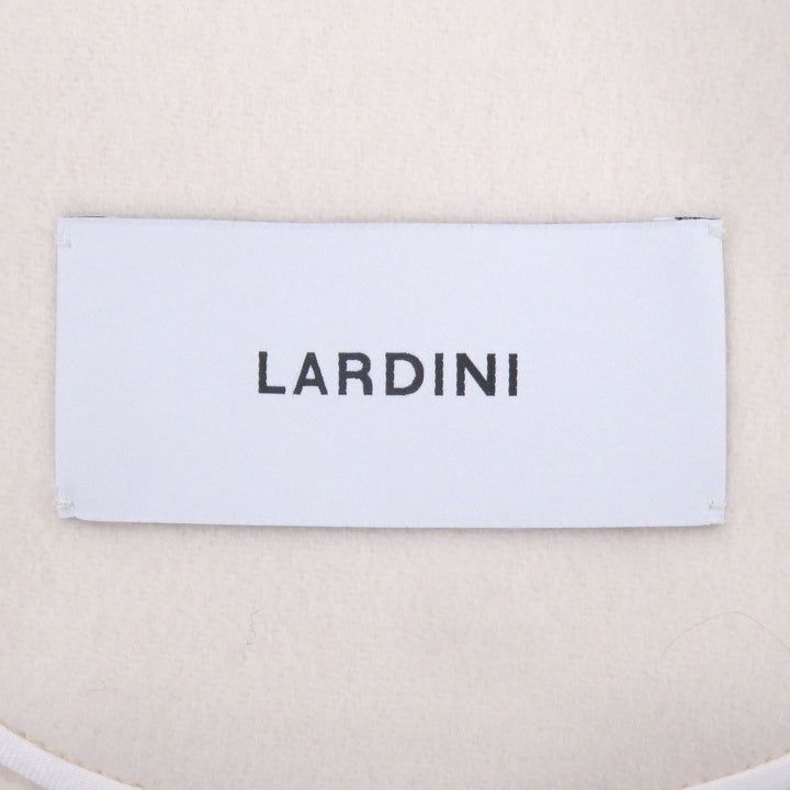 Excellent LARDINI coat FABRIC Hooded Ivory wool mens 46