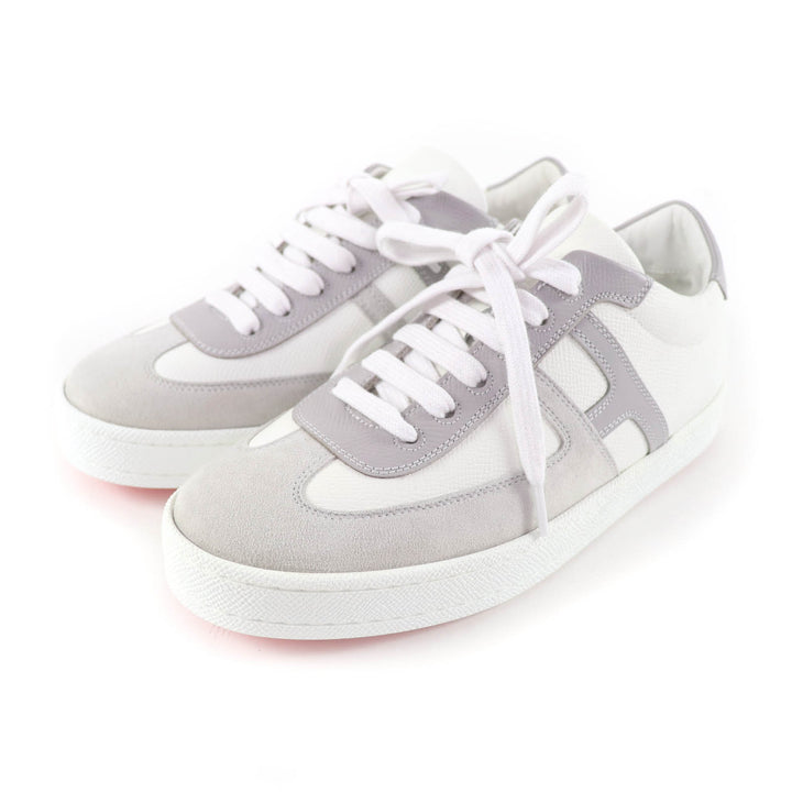 Pristine HERMES sneakers boomerang white leather Women 35