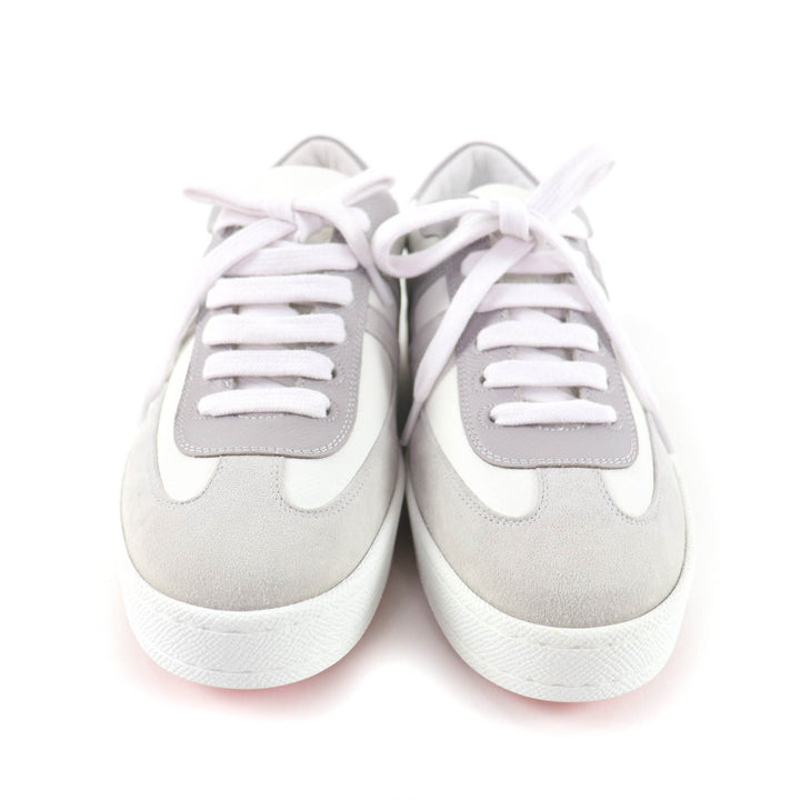 Pristine HERMES sneakers boomerang white leather Women 35