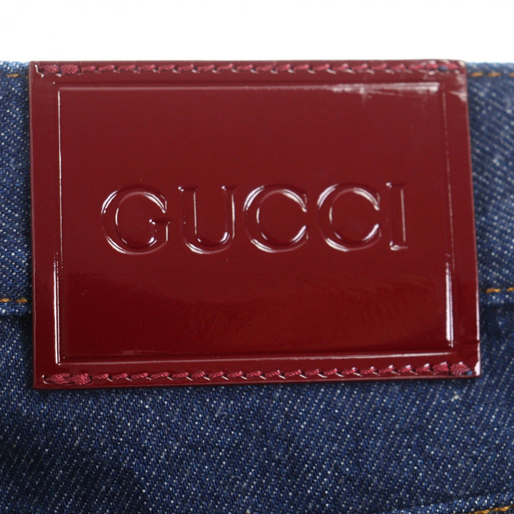 Excellent GUCCI Denim pants Indigo cotton Women 23 792168