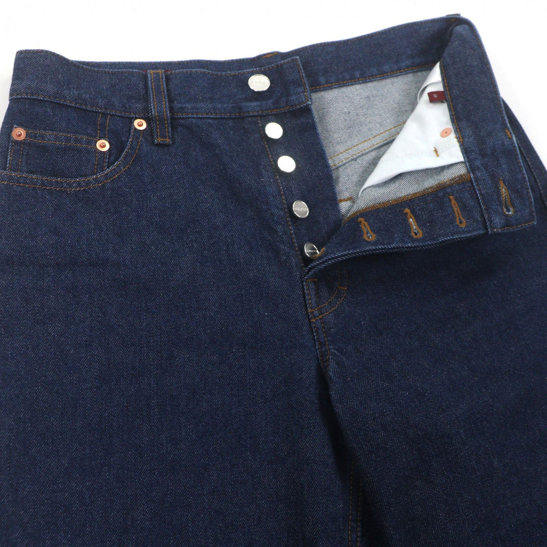 Excellent GUCCI Denim pants Indigo cotton Women 23 792168