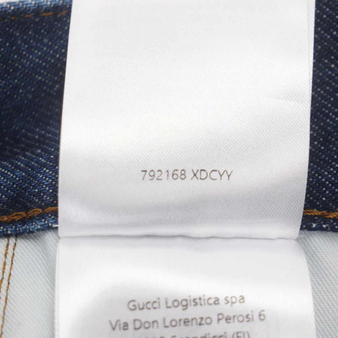 Excellent GUCCI Denim pants Indigo cotton Women 23 792168