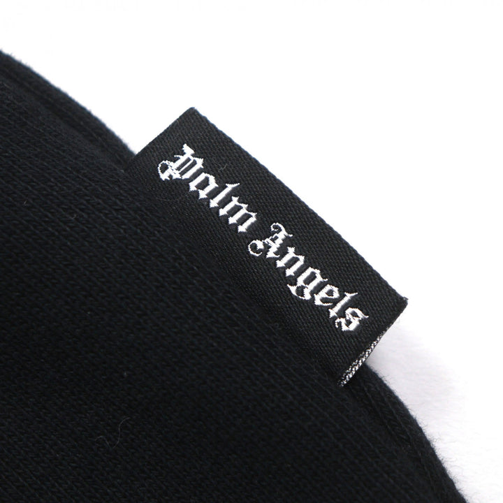 Pristine PALM ANGELS hoodie College logo pullover black cotton mens XL
