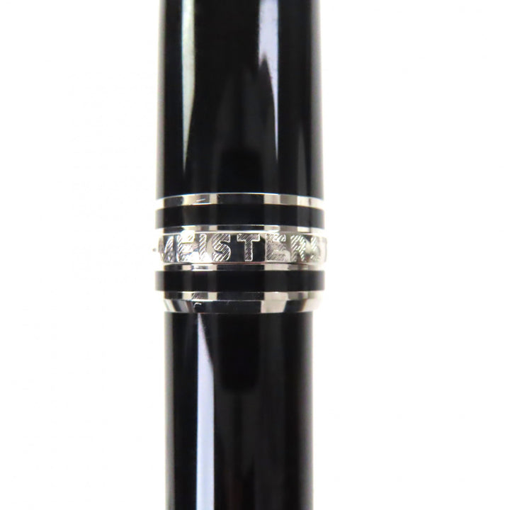 Great MONTBLANC Ballpoint pen Meisterstück Classic black mens Platinum Line