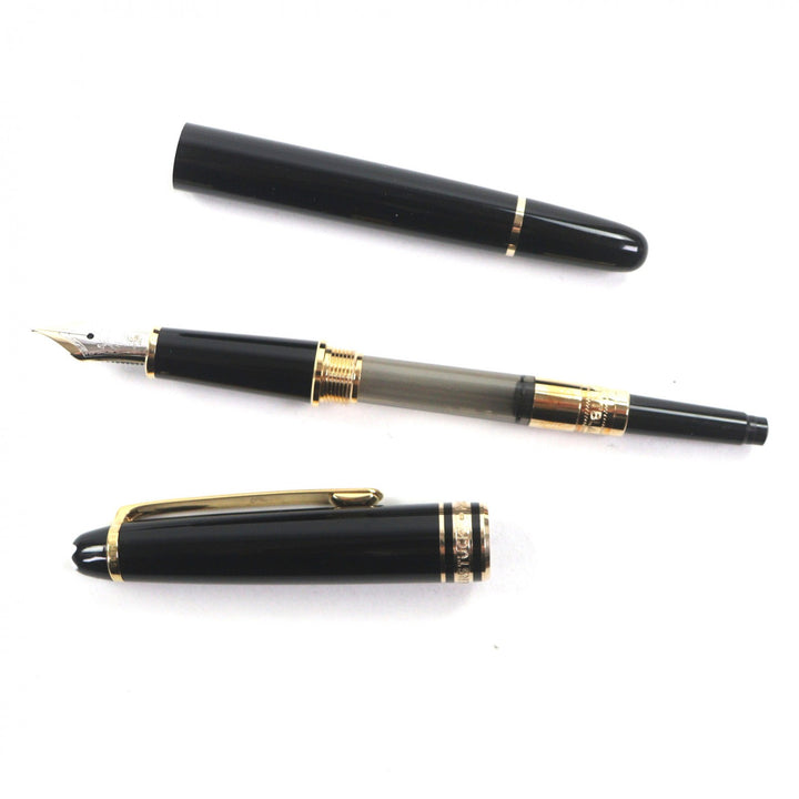 Great MONTBLANC fountain pen Meisterstück Classic white star black 14K mens