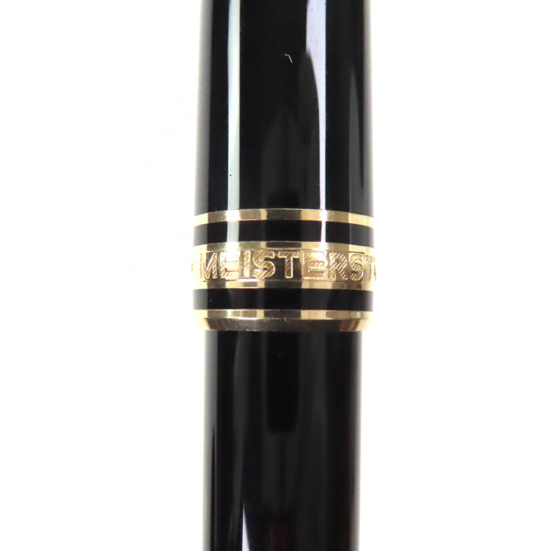 Great MONTBLANC fountain pen Meisterstück Classic white star black 14K mens