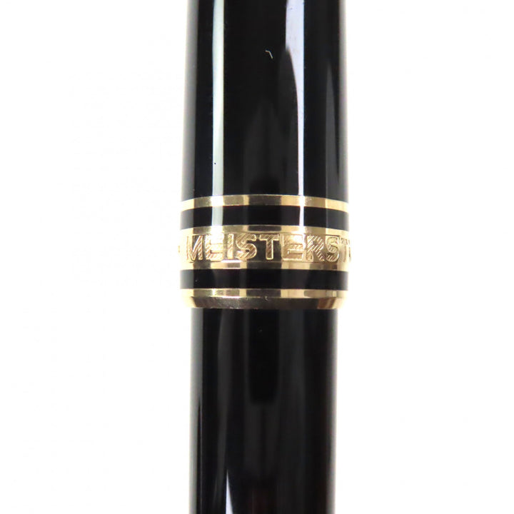 Great MONTBLANC fountain pen Meisterstück Classic white star black 14K mens