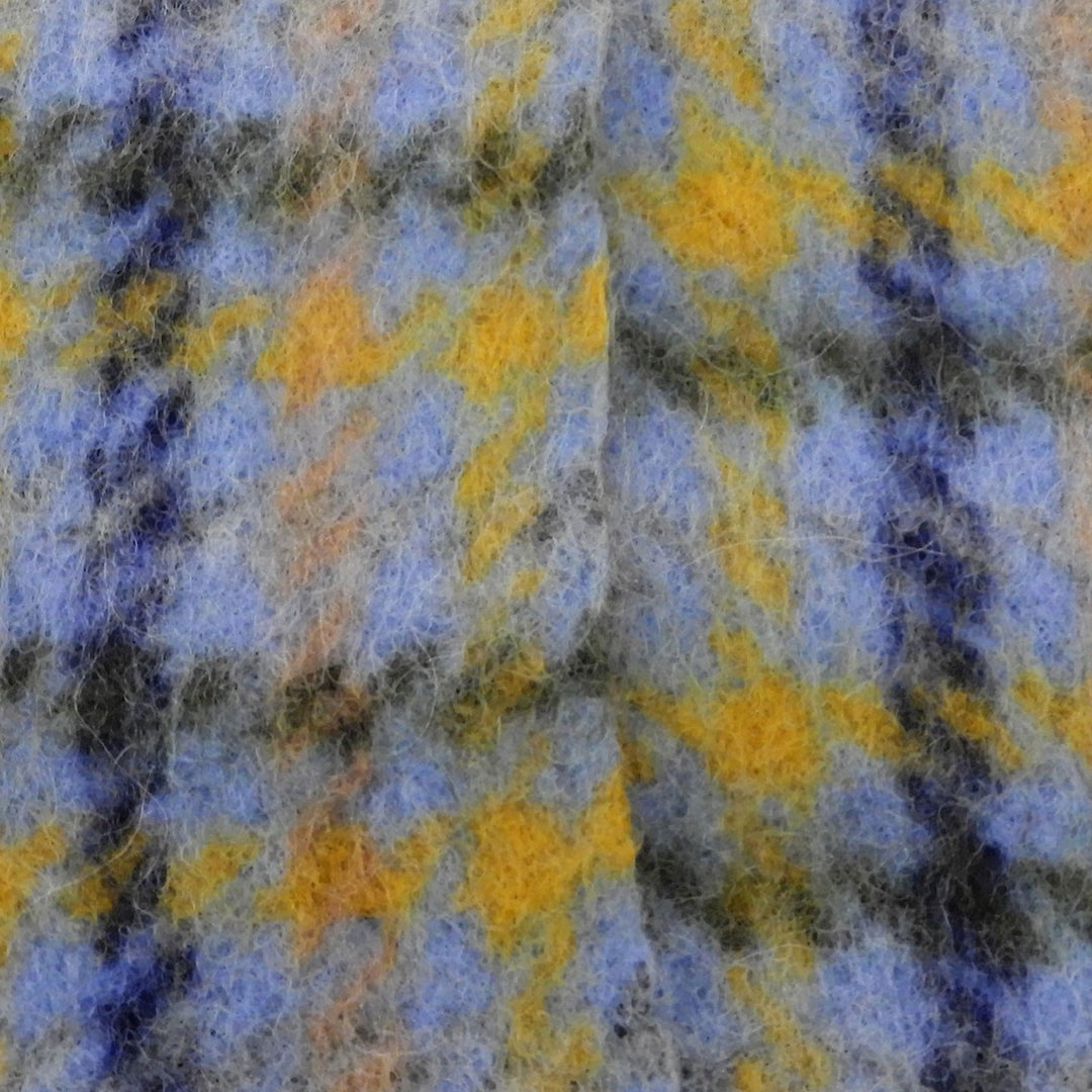 Great MARNI Scarf Fringe-trimmed check pattern multicolor mohair SCZC0077Y0