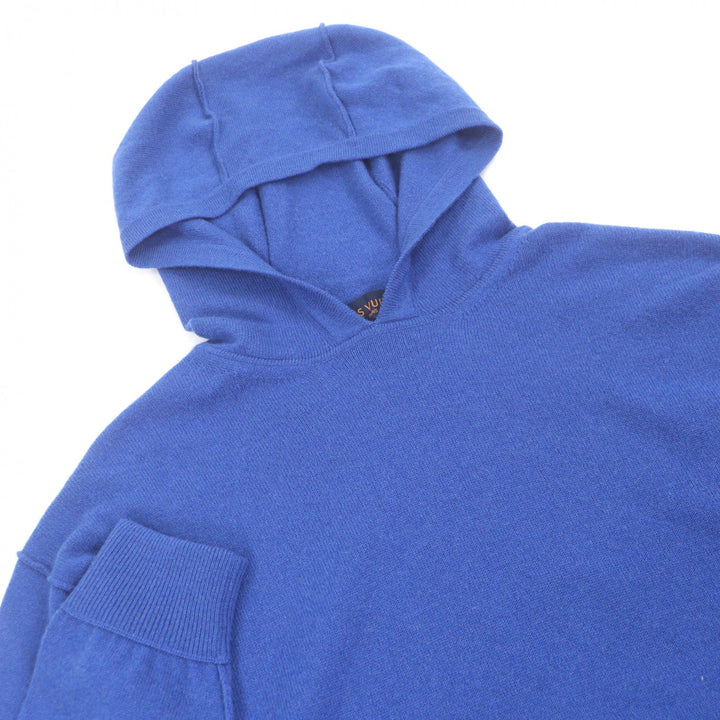 Great LOUIS VUITTON hoodie Inside Out With logo pullover knit blue