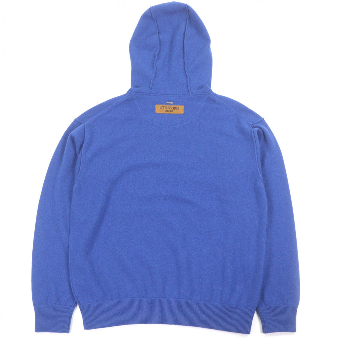 Great LOUIS VUITTON hoodie Inside Out With logo pullover knit blue