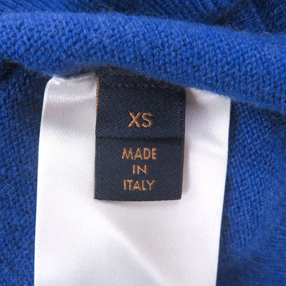 Great LOUIS VUITTON hoodie Inside Out With logo pullover knit blue