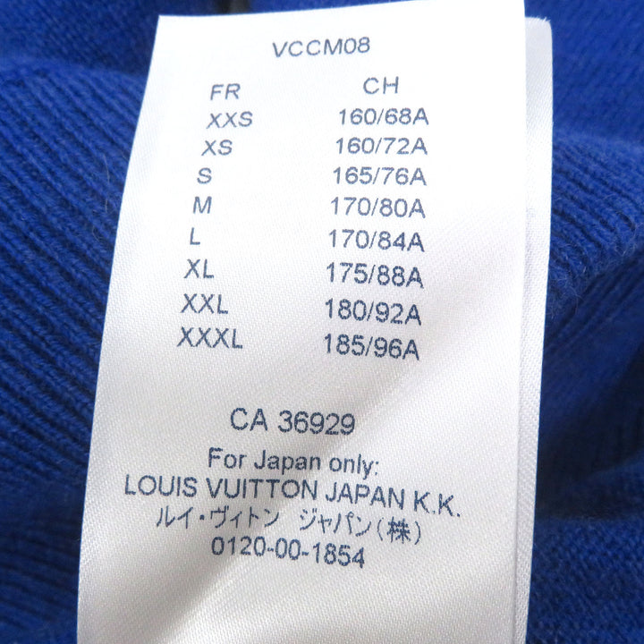Great LOUIS VUITTON hoodie Inside Out With logo pullover knit blue