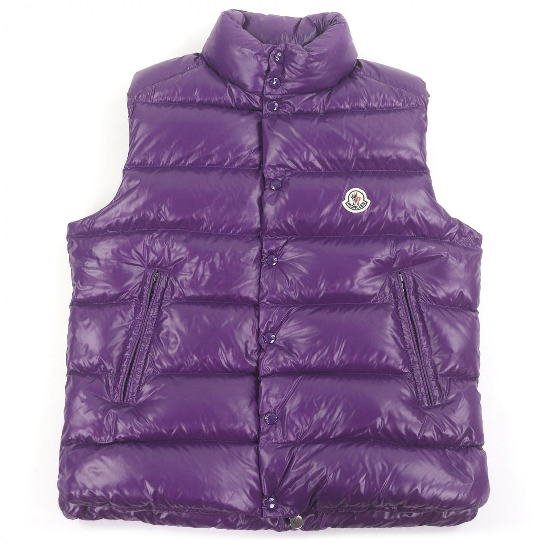 Excellent MONCLER Down vest TIBB GILET With logo emblem purple Nylon mens 3