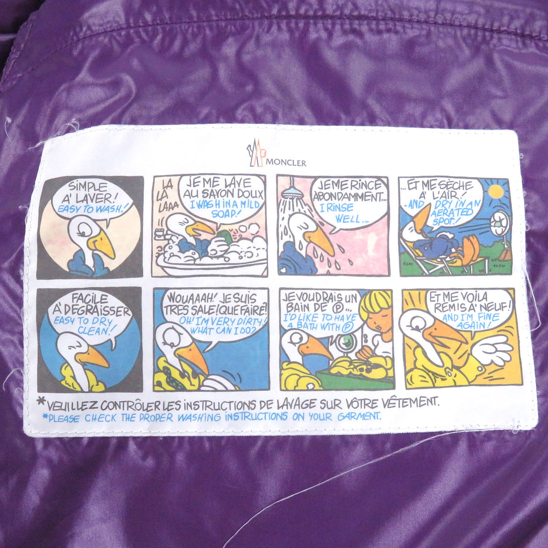 Excellent MONCLER Down vest TIBB GILET With logo emblem purple Nylon mens 3