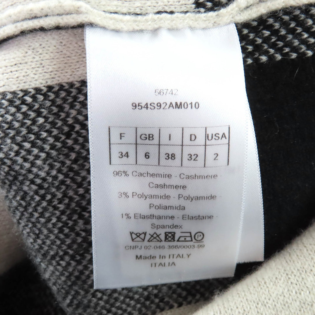 Great Christian Dior hoodie black cashmere Women 38 954S92AM010