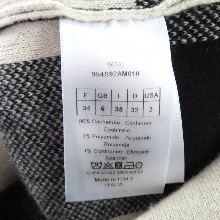 Great Christian Dior hoodie black cashmere Women 38 954S92AM010