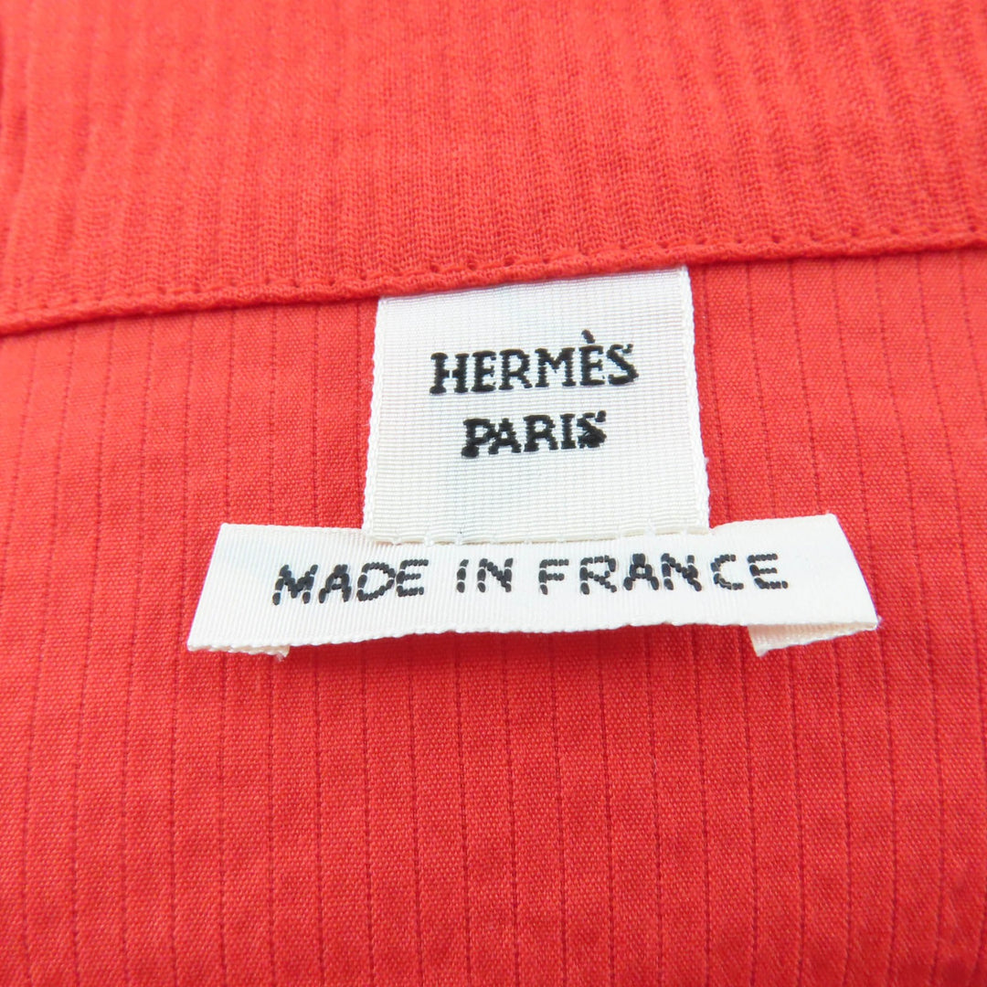 Pristine HERMES one piece Belted Chaine d'Ancre Shirt Dress cotton 38 4E3528DO