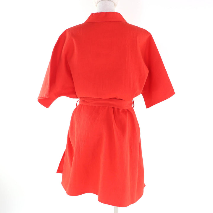 Pristine HERMES one piece Belted Chaine d'Ancre Shirt Dress cotton 38 4E3528DO