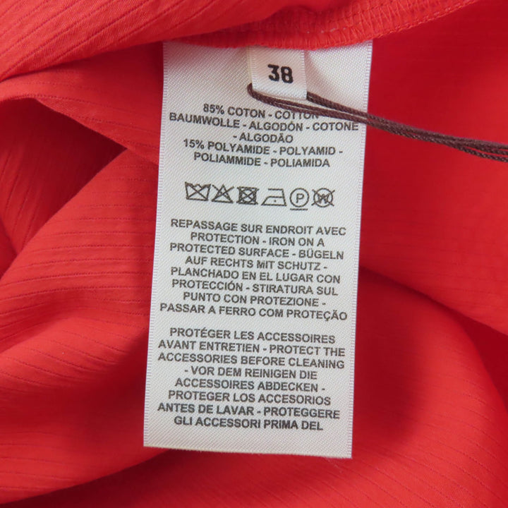 Pristine HERMES one piece Belted Chaine d'Ancre Shirt Dress cotton 38 4E3528DO