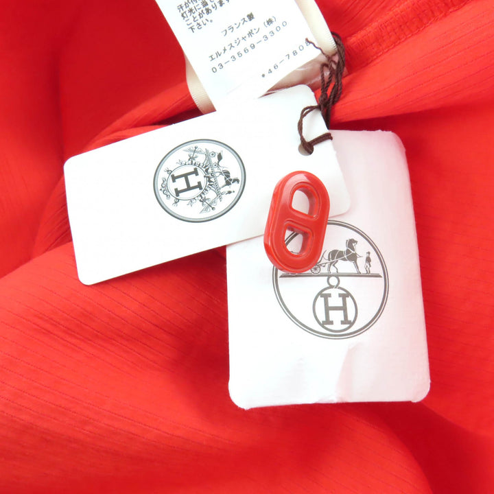 Pristine HERMES one piece Belted Chaine d'Ancre Shirt Dress cotton 38 4E3528DO