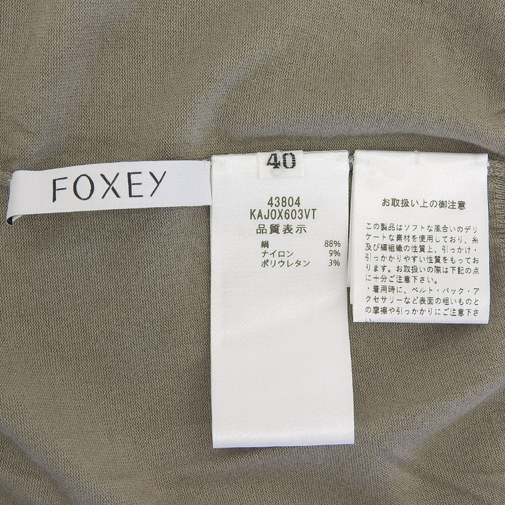 Pristine FOXEY hoodie Gurege silk Women 40 43804