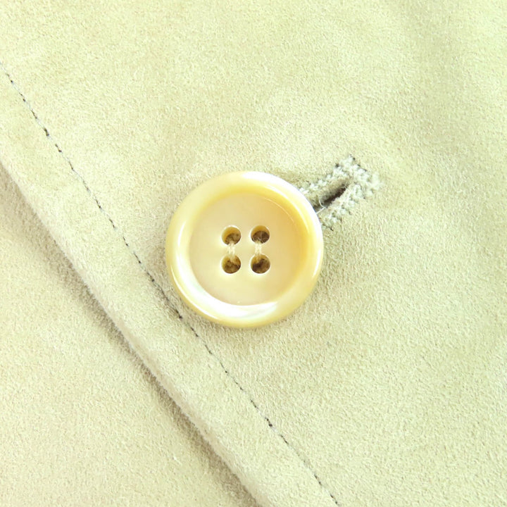 Discounted Very Good EMMETI Jacket Suede shirt jacket beige Goatskin mens 46 Sabbia6003