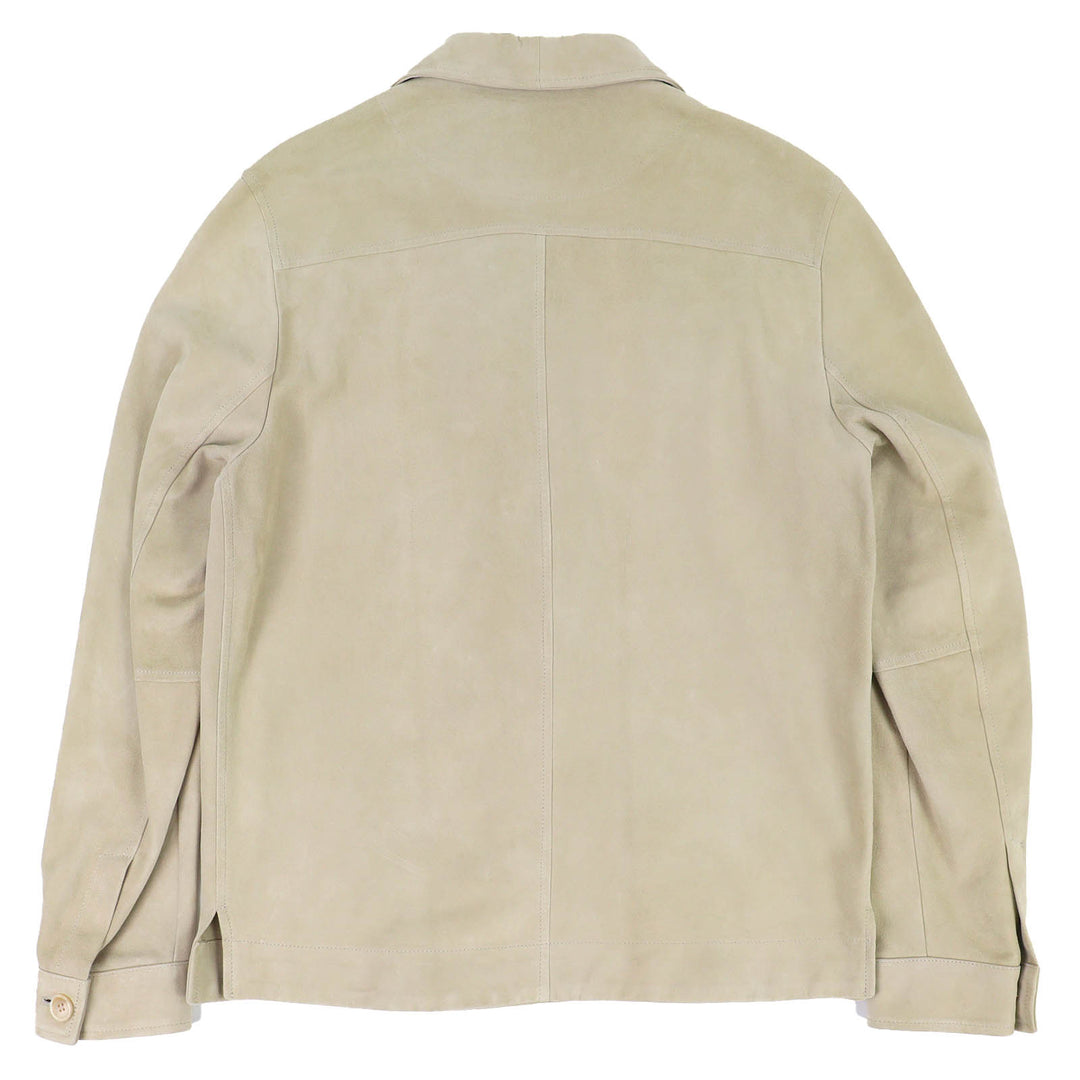 Discounted Very Good EMMETI Jacket Suede shirt jacket beige Goatskin mens 46 Sabbia6003