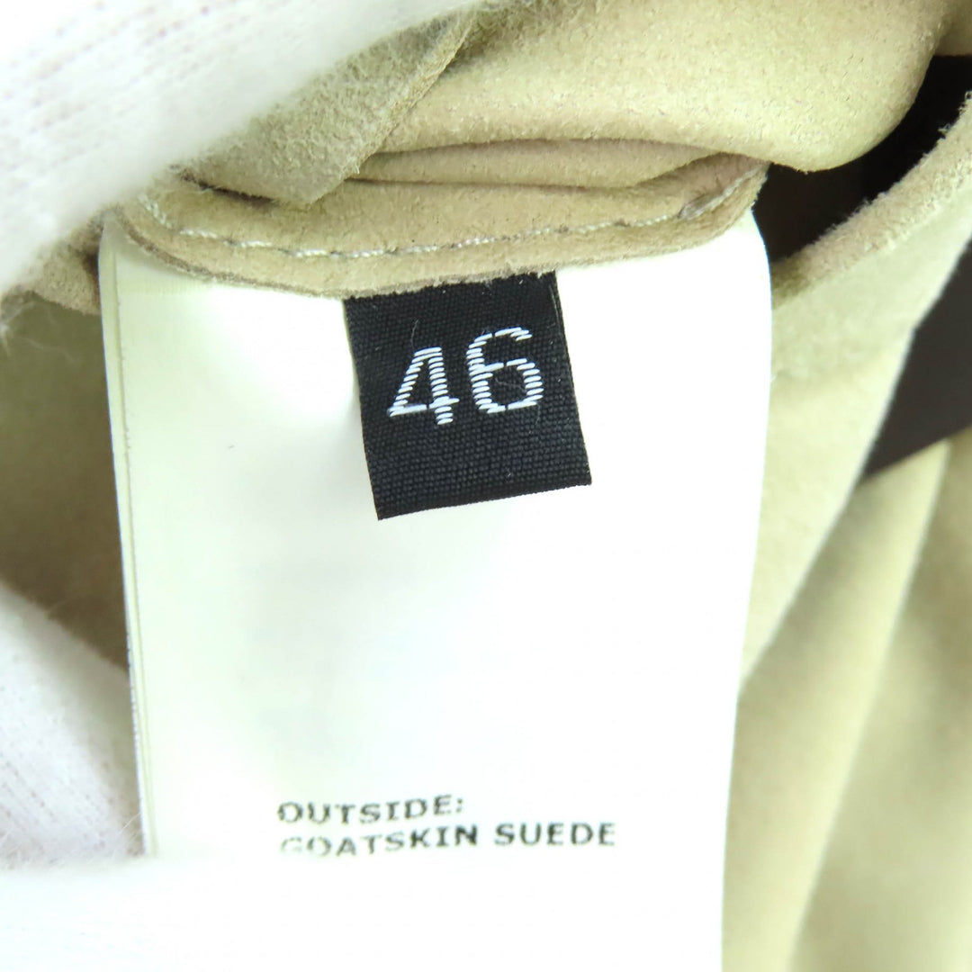 Discounted Very Good EMMETI Jacket Suede shirt jacket beige Goatskin mens 46 Sabbia6003