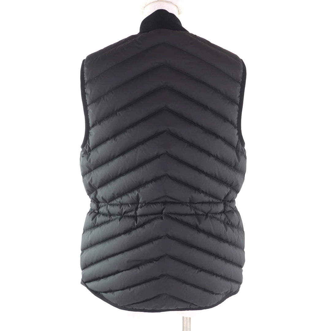 Excellent HERMES Down vest Long Quilted Vest black polyester Women 38 3H0156DA